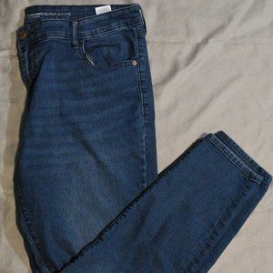 Old Navy Dark wash Mid-Rise Super Skinny Jeans 16